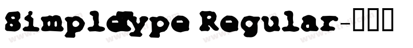 SimpleType Regular字体转换